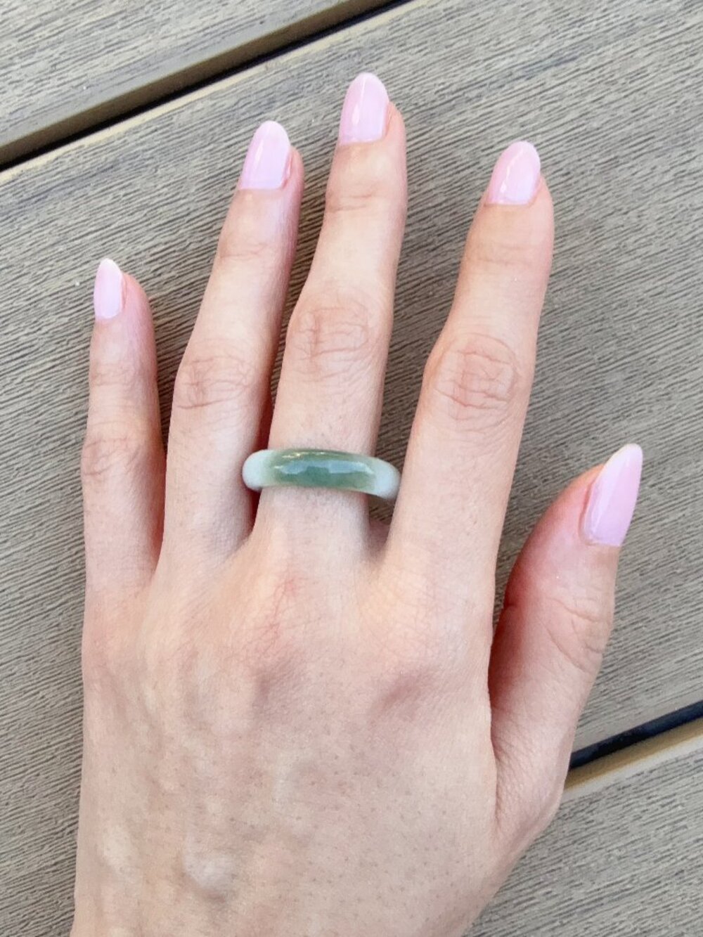 Natural Jadeite Jade Ring Size 7
